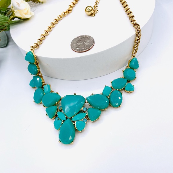 KATE SPADE Vintage GOLD Plate *COLOR POP* Bib Necklace - Picture 5 of 6